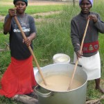 porridge being made
